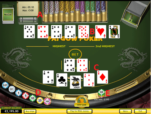 Play Pai Gow Poker Online 